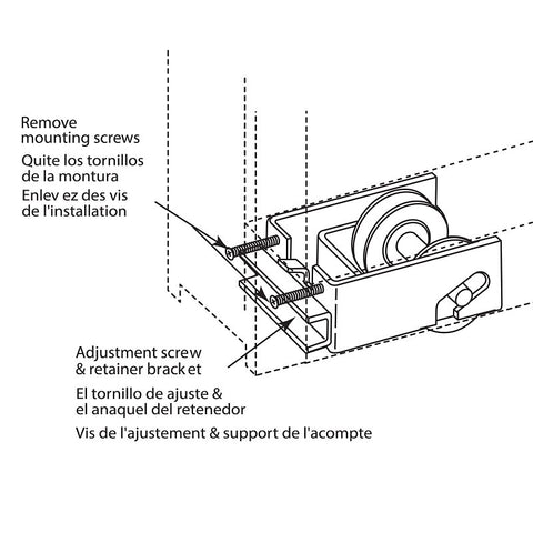 Prime-Line D 1548 Roller Assembly, 2-1/4 in L x 1-9/16 in W x 1-3/16 in H Dimensions, 1-1/4 in Dia Roller, Steel