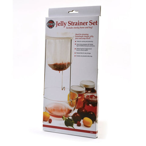 Norpro 614 Jelly Strainer with Reusable Bag, Cotton/Steel, 6-1/2 in Dia