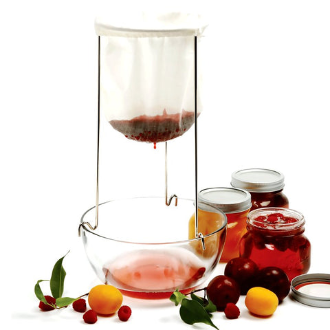 Norpro 614 Jelly Strainer with Reusable Bag, Cotton/Steel, 6-1/2 in Dia
