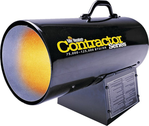 Mr. Heater F271390 Forced Air Gas Heater, Propane, 75000 to 125000 Btu BTU, 3125 sq-ft Heating Area