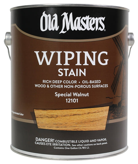 Old Masters 12101 Wiping Stain, Special Walnut, Liquid, 1 gal, Can, Pack of 2