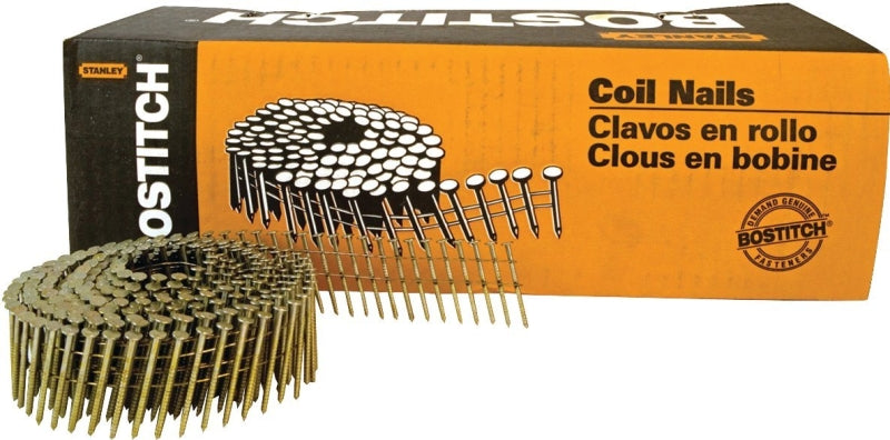 Bostitch C4R80BDG Chiodi A Testa Tonda Per Rivestimenti - 1 1/2 X .080 Pollici, Gambo Anellato, Zincatura Thickcoat (4200 Pezzi Per Scatola)