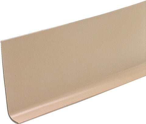 M-D 75259 Wall Base, 4 ft L, 4 in W, Vinyl, Beige
