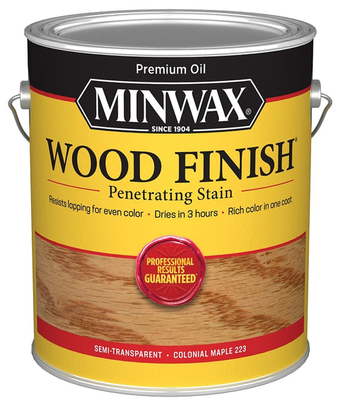 Minwax Wood Finish 710750000 Wood Stain, Colonial Maple, Liquid, 1 gal, Can, Pack of 2