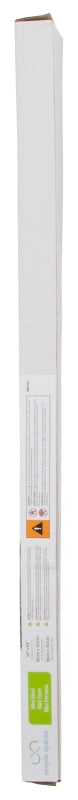 Simple Spaces PVCMB-9AA Blind, 64 in L, 34 in W, Vinyl, Alabaster