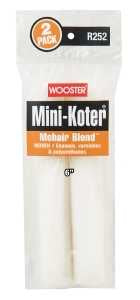 Wooster R252-6 Mini Roller Cover, 6 in L, Mohair/Polyester Cover