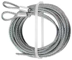 Prime-Line GD 52101 Aircraft Cable, 3/32 in Dia, 12 ft L, Carbon Steel, Galvanized