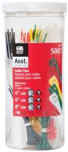 Gardner Bender 50398 Cable Tie, Double-Lock Locking