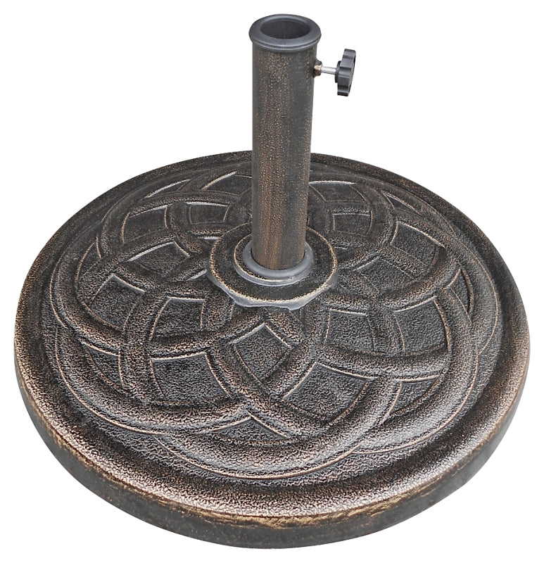 Seasonal Trends 69331 Umbrella Base, 21.65 in Dia, 13.2 in H, Round, P ...