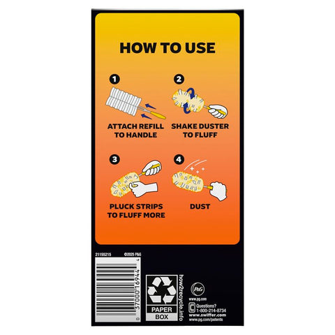 Swiffer 216209 Heavy Duty Duster Refill, Microfiber Cloth Head, 6/Pack