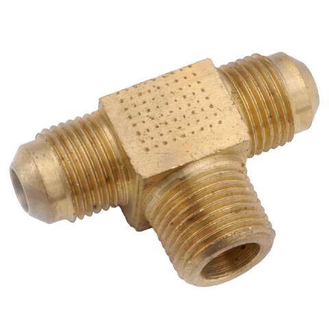 Anderson Metals 1/2 in. Flare in. X 1/2 in. D Flare Brass Branch Flare Tee, Pack of 5