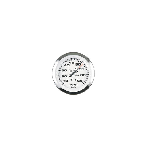 Sierra 65693P Lido Series 3″ White & Stainless Steel Electric Outboard & 4 Stroke Gas Engine 0-7,000 RPM Dial Range Tachometer Gauge with Outboard Alternator or Coil Sender Code