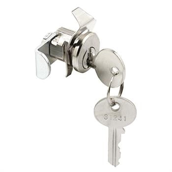 Defender Security S 4137 Mailbox Lock, 13/16 in W Dimensions, Tumbler Lock, Keyed Key, Steel, Nickel