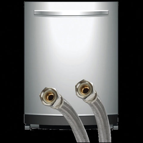 Fluidmaster Universal 3/8 in. Compression x 1/2 in. Dia. FIP Stainless Steel Dishwasher Suppl