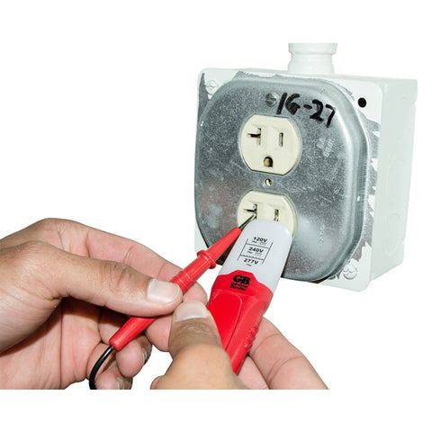 GB 3 Range Voltage Tester 80/300 VAC/VDC Red/Black