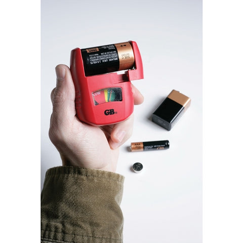 GB Analog Multiple Battery Tester Manual Red