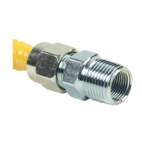 Brasscraft 1/2 in. FIP x 1/2 in. Dia. MIP Stainless Steel Gas Appliance Connector 36 in.