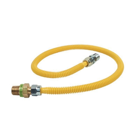 Brasscraft 1/2 in. FIP x 1/2 in. Dia. MIP Stainless Steel Gas Appliance Connector 36 in.