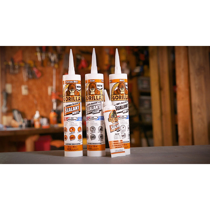 Gorilla 100% Silicone Sealant Clear 2.8 oz. – Shell Lumber