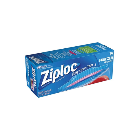 Ziploc 1 qt. Double Zipper Freezer Bag 19 pk