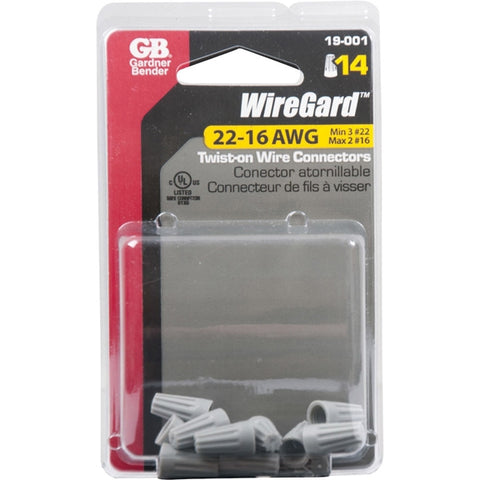 Wingguard Industrial Wire Connector Thermoplastic Gray 14