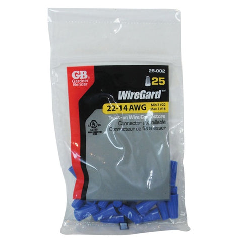 Wingguard Industrial Wire Connector Thermoplastic Blue 25