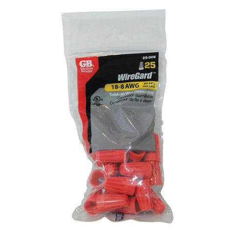 Wingguard Industrial Wire Connector Thermoplastic Red 25