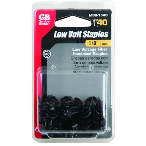 GB 1/8 in. W Zinc-plated Steel Insulated Cable Staple 40