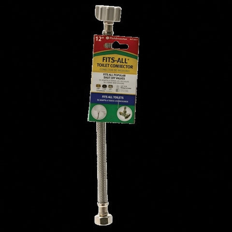 Fluidmaster Universal 7/8 in. Ballcock x 7/8 in. Dia. IP Stainless Steel Toilet Supply Line