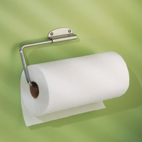 InterDesign Stainless Steel Mounted Paper Towel Holder 5.3 in. H x 12 in. L x 0.8 in. W