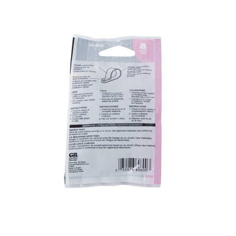 Gardner Bender 1/2 in. Dia. Plastic Cable Clamp 12 pk