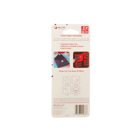Velcro Hook and Loop Fastener 18 in. L x 3/4 in. W White