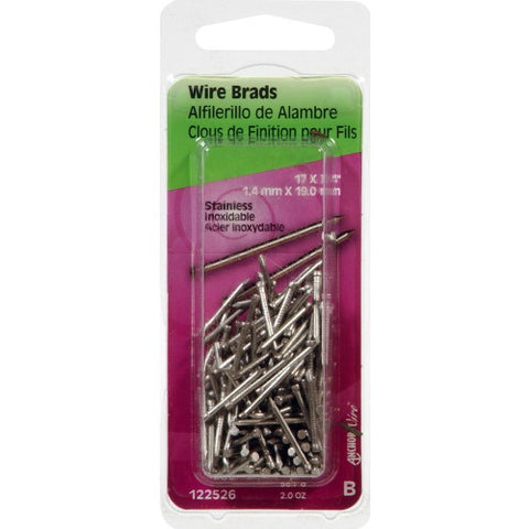 Hillman 17 Ga. 3/4 in. L Stainless Steel Brad 2 oz.