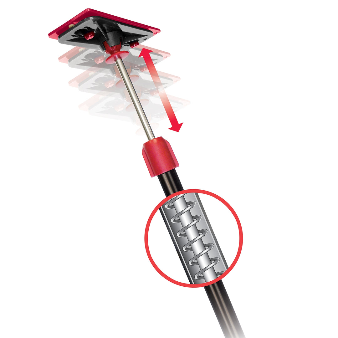 Zipwall ZP4 Dust Barrier Pole, Spring-Loaded, 10 ft L, Stainless Steel ...