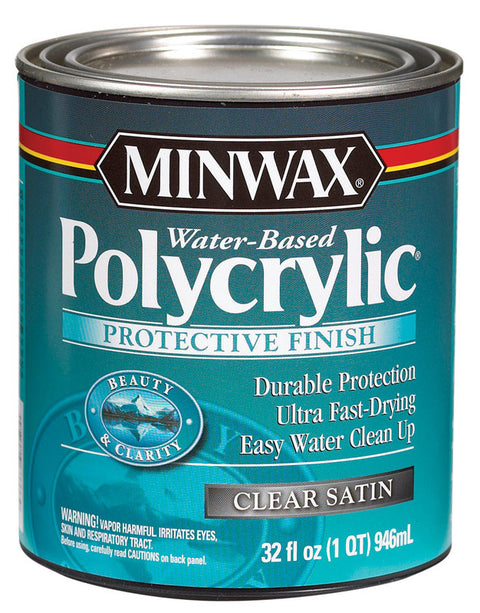 Minwax Indoor Clear Satin Polycrylic 1 qt.