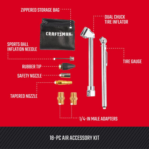 Craftsman 1/4 in. Air Tool Accessory Kit 18 pc