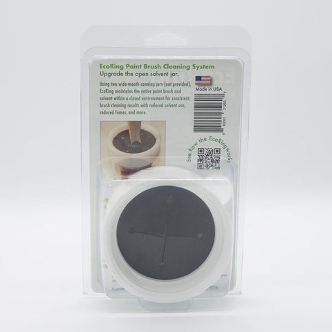 EcoRing 5 in. W X 8.5 in. L Black/White Plastic Paint Brush Cleaning Tool