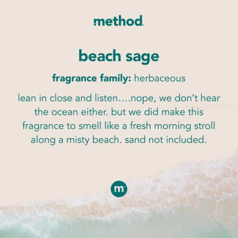 Method Beach Sage Scent Fabric Softener Liquid 53.5 oz 1 pk, Pack of 4