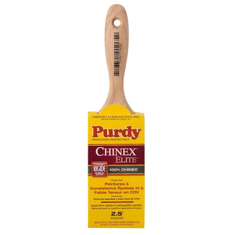 Purdy Chinex Elite Sprig 2-1/2 in. Extra Stiff Flat Trim Paint Brush