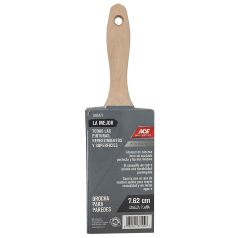 Ace Best 3 in. Flat Wall Brush, Pack of 6