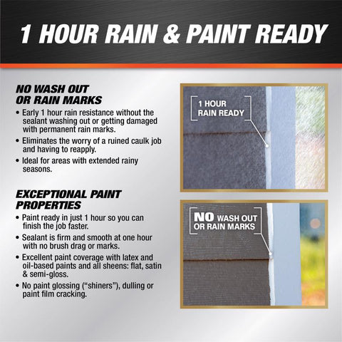 DAP Dynaflex Ultra Clay Advanced Latex Door/Siding/ Window Sealant 10.1 oz, Pack of 12