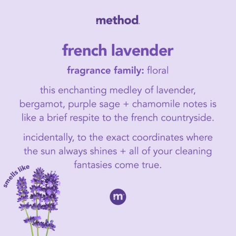 Method Lavender Scent All Purpose Cleaner Refill Liquid 68 oz, Pack of 6