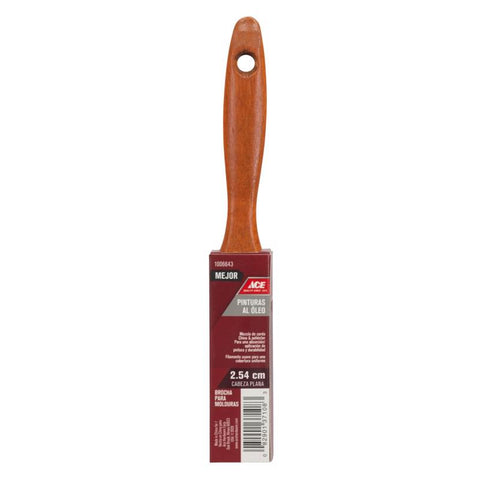 Ace Better 1 in. Flat Paint Brush, Pack of 6
