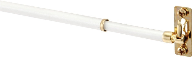 Kenney KN640/1 Sash Rod, 5/16 in Dia, 11 to 19 in L, Metal, White ...
