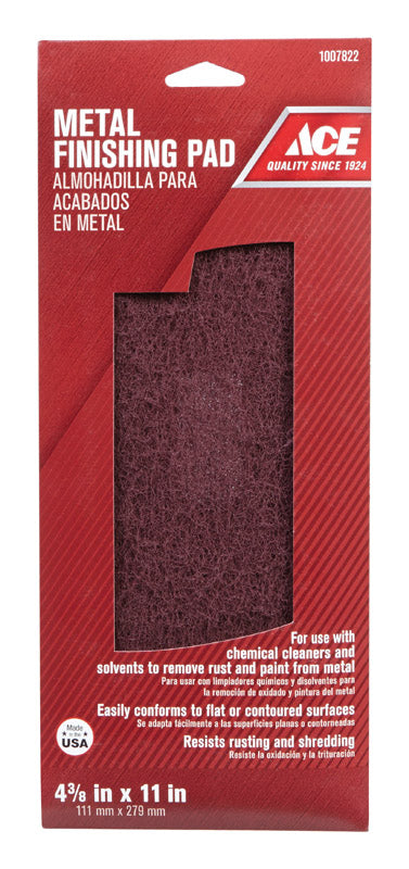 Ace 4-3/8 in. W x 11 in. L Coarse Metal Finishing Pad