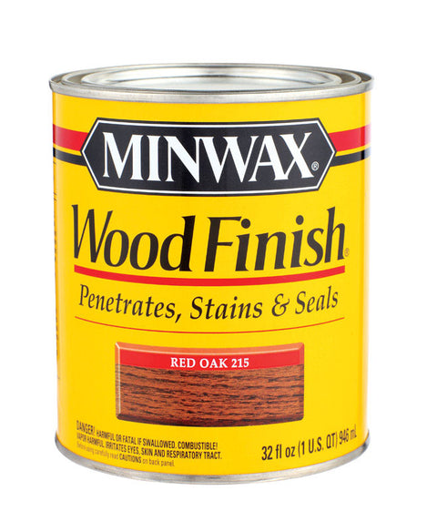 Minwax Wood Finish Transparent Oil-Based Wood Stain Red Oak 1 qt.