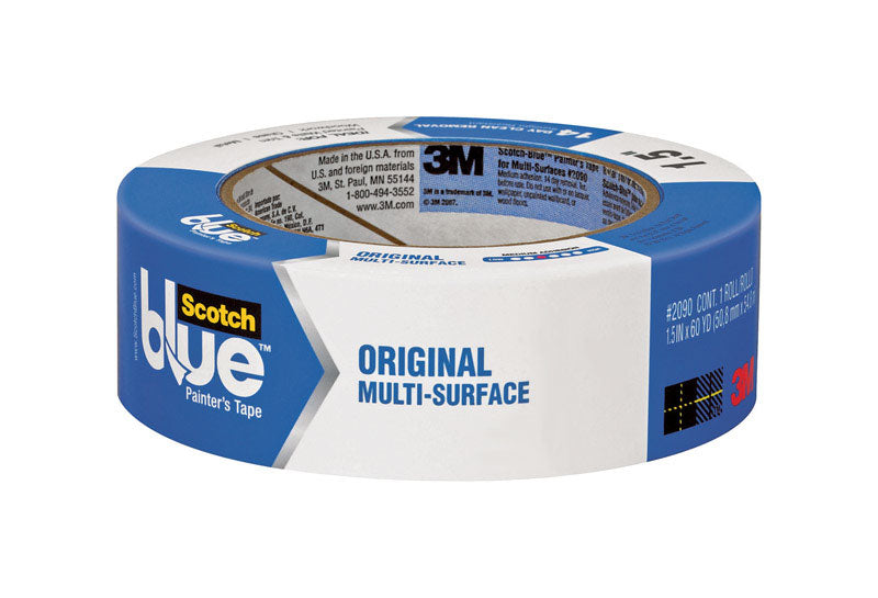Scotch 1.41 in. W x 60 yd. L General Purpose Painter's Tape Medium Str ...