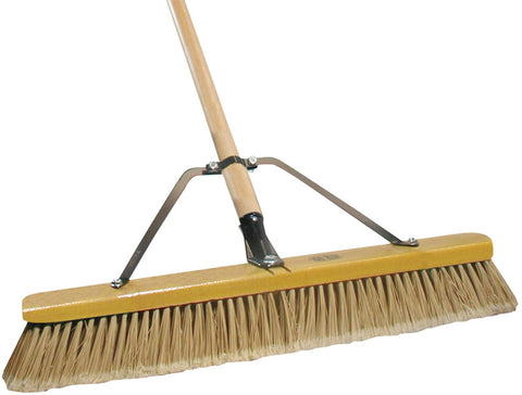 Job Site Smooth Surface Push Broom 24 in. W x 60 in. L x 3 in. L