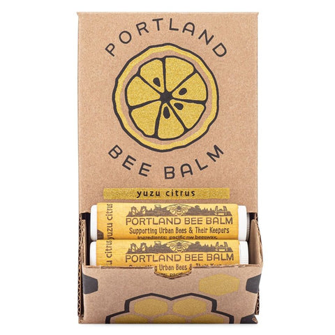 Portland Bee Balm 120 Lip Balm, Yuzu Citrus, 3/PK, Pack of 24