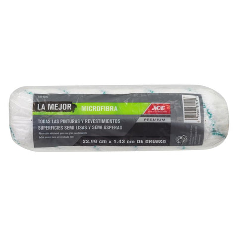 Ace Best Microfiber 9 in. W X 9/16 in. Paint Roller Cover 1 pk